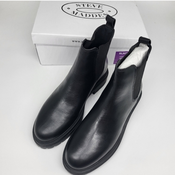NEW Steve Madden Women's Leather Chelsea Boot - Picture 8 of 10